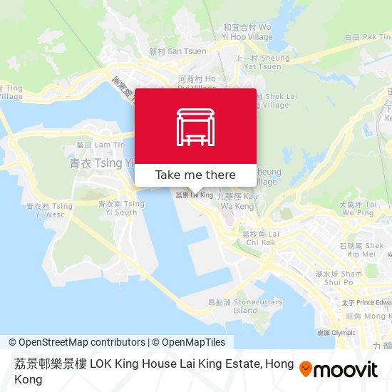 荔景邨樂景樓 LOK King House Lai King Estate map