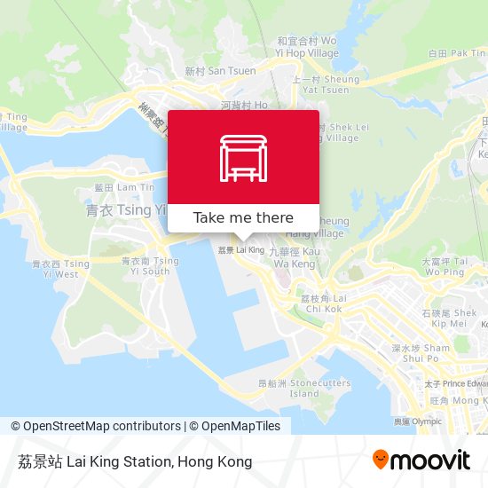 荔景站 Lai King Station map