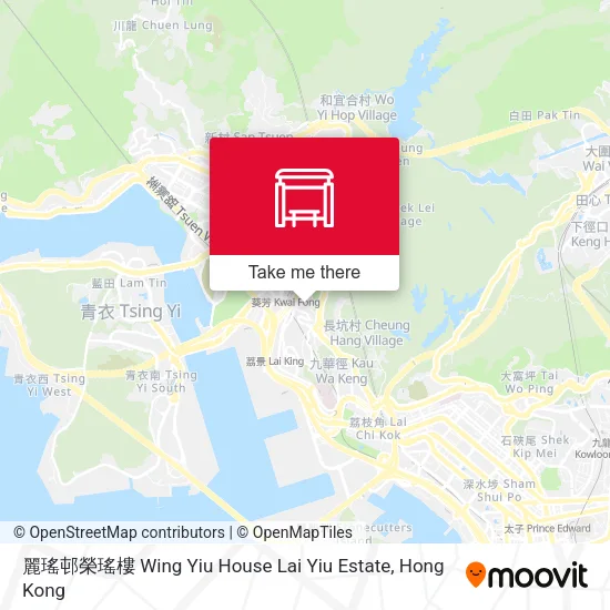 麗瑤邨榮瑤樓 Wing Yiu House Lai Yiu Estate map