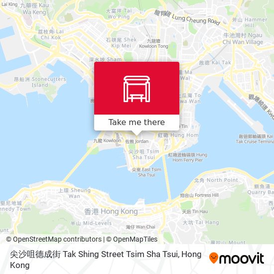 尖沙咀德成街 Tak Shing Street Tsim Sha Tsui map