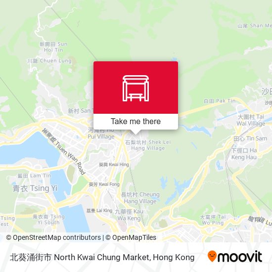 北葵涌街市 North Kwai Chung Market map