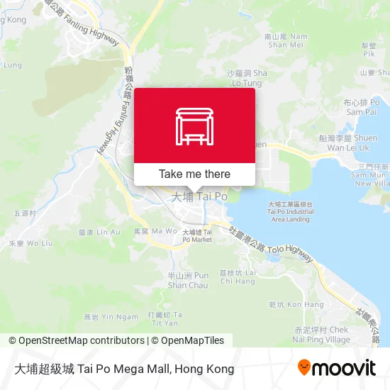 大埔超級城 Tai Po Mega Mall地圖