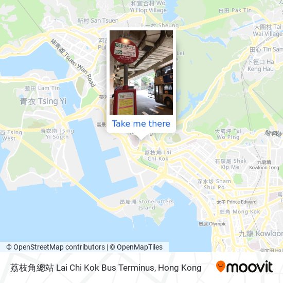 荔枝角總站 Lai Chi Kok Bus Terminus map