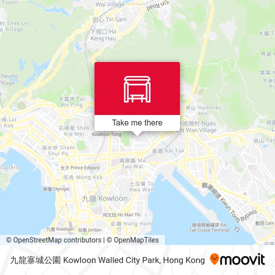 九龍寨城公園 Kowloon Walled City Park map
