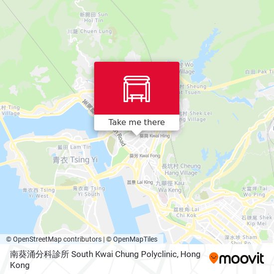 南葵涌分科診所 South Kwai Chung Polyclinic map