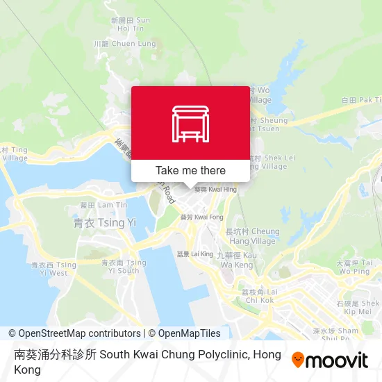 南葵涌分科診所 South Kwai Chung Polyclinic map