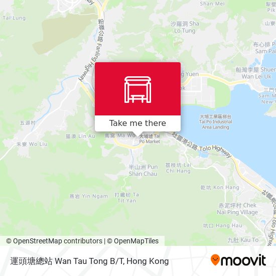 運頭塘總站 Wan Tau Tong B/T map