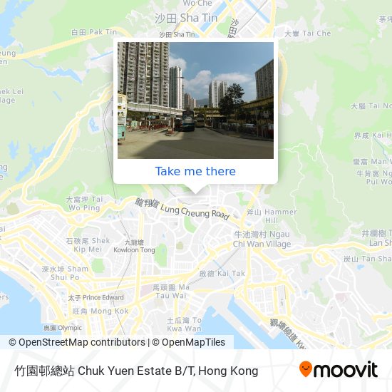 竹園邨總站 Chuk Yuen Estate B/T map