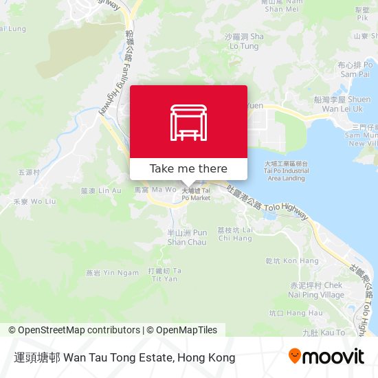 運頭塘邨 Wan Tau Tong Estate map