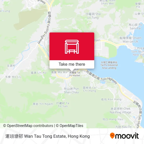 運頭塘邨 Wan Tau Tong Estate map