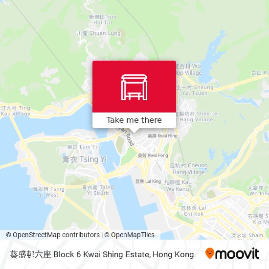 葵盛邨六座 Block 6 Kwai Shing Estate map