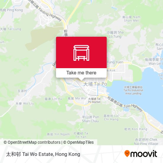 太和邨 Tai Wo Estate map