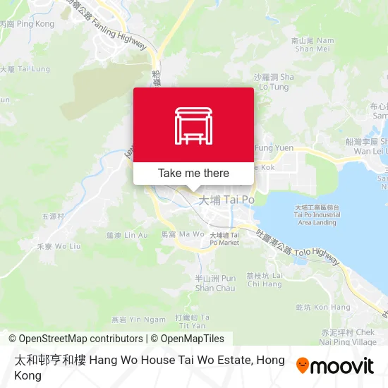 太和邨亨和樓 Hang Wo House Tai Wo Estate地圖