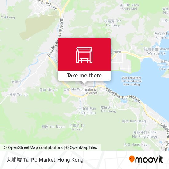 大埔墟 Tai Po Market map