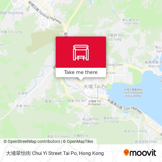 大埔翠怡街 Chui Yi Street Tai Po map