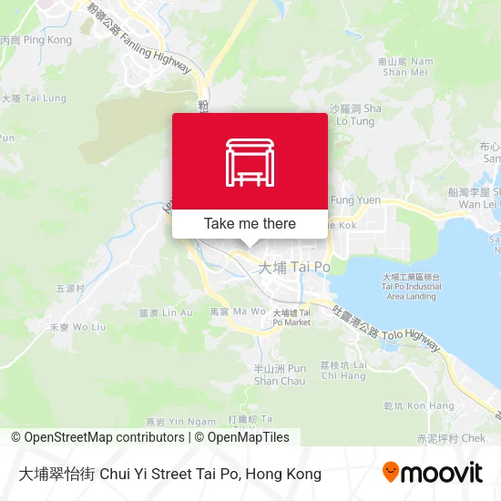 大埔翠怡街 Chui Yi Street Tai Po地圖