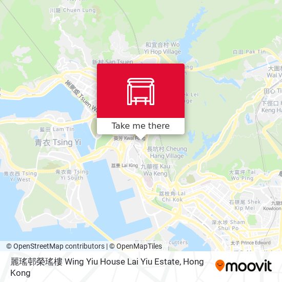 麗瑤邨榮瑤樓 Wing Yiu House Lai Yiu Estate map