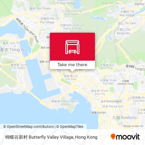 蝴蝶谷新村 Butterfly Valley Village map