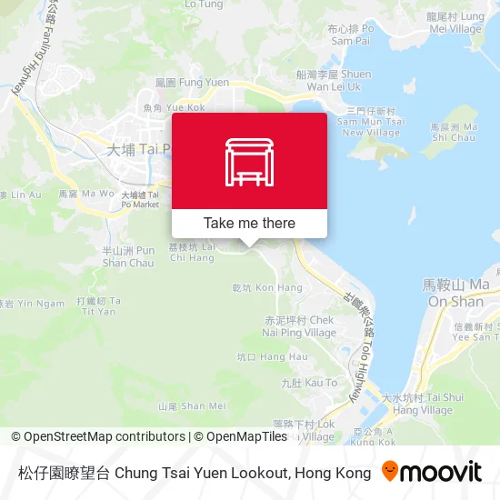 松仔園瞭望台 Chung Tsai Yuen Lookout地圖