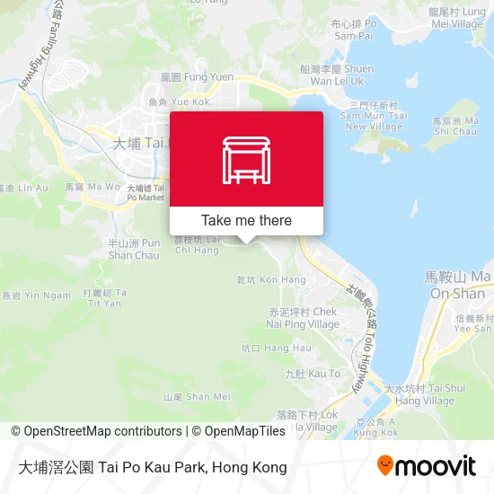 大埔滘公園 Tai Po Kau Park地圖