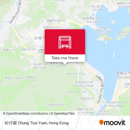松仔園 Chung Tsai Yuen map