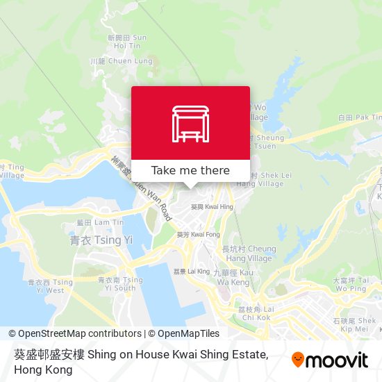 葵盛邨盛安樓 Shing on House Kwai Shing Estate地圖