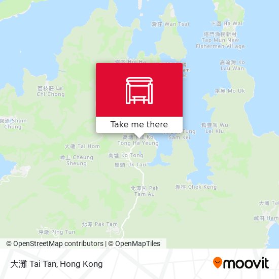 大灘 Tai Tan map