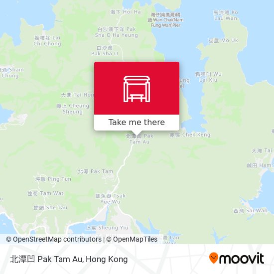 北潭凹 Pak Tam Au map