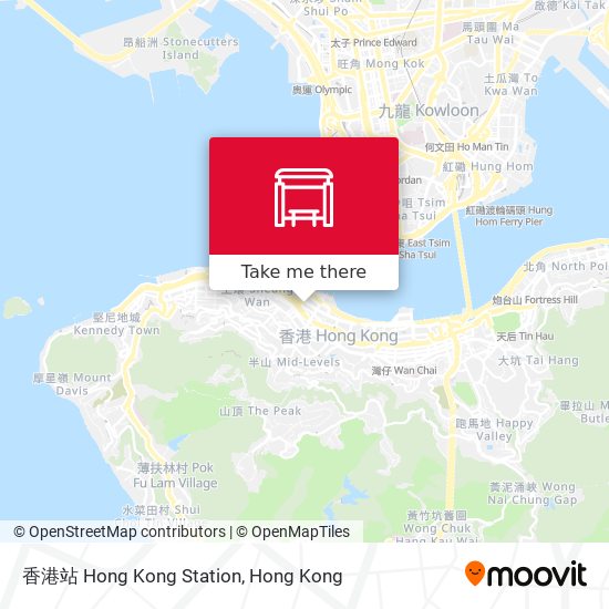 香港站 Hong Kong Station map