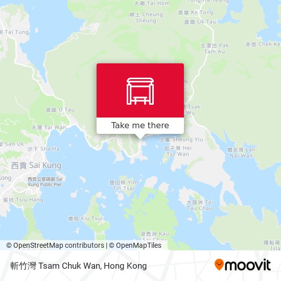 斬竹灣 Tsam Chuk Wan map