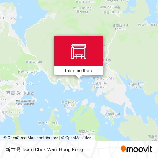 斬竹灣 Tsam Chuk Wan map