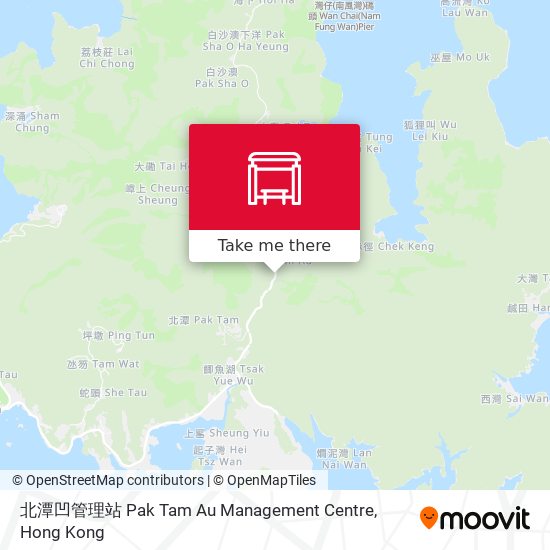 北潭凹管理站 Pak Tam Au Management Centre map