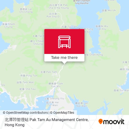 北潭凹管理站 Pak Tam Au Management Centre map