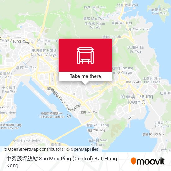 中秀茂坪總站 Sau Mau Ping (Central) B / T map