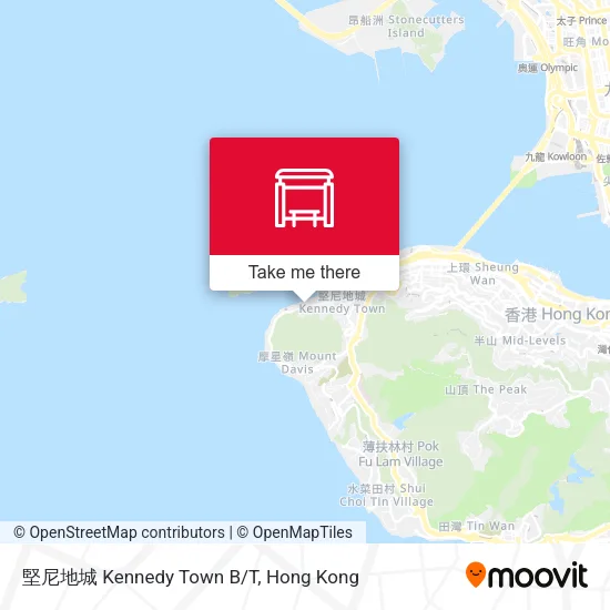 堅尼地城 Kennedy Town B/T map