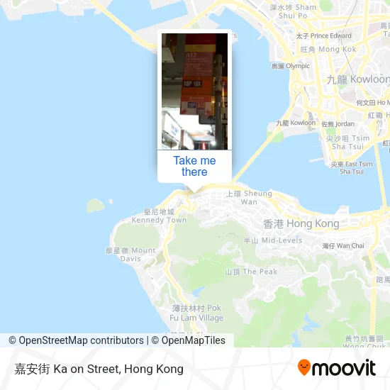 嘉安街 Ka on Street map
