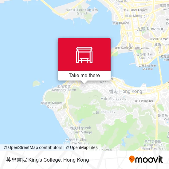 英皇書院 King's College map