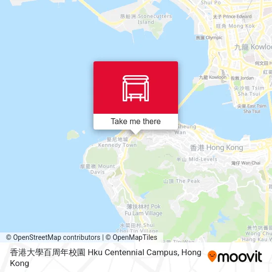 香港大學百周年校園 Hku Centennial Campus map