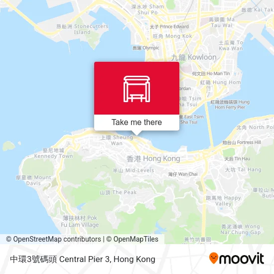 中環3號碼頭 Central Pier 3 map
