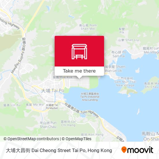 大埔大昌街 Dai Cheong Street Tai Po map