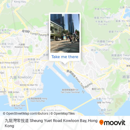九龍灣常悅道 Sheung Yuet Road Kowloon Bay map