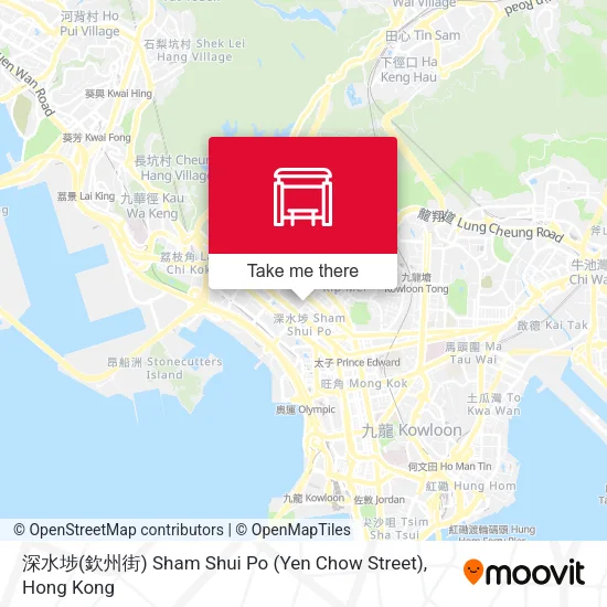 深水埗(欽州街) Sham Shui Po (Yen Chow Street)地圖