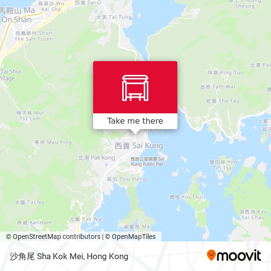 沙角尾 Sha Kok Mei map
