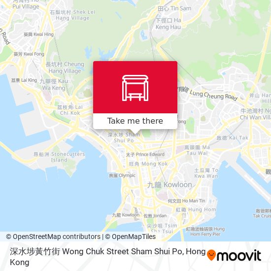 深水埗黃竹街 Wong Chuk Street Sham Shui Po map