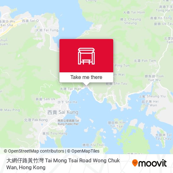 大網仔路黃竹灣 Tai Mong Tsai Road Wong Chuk Wan map