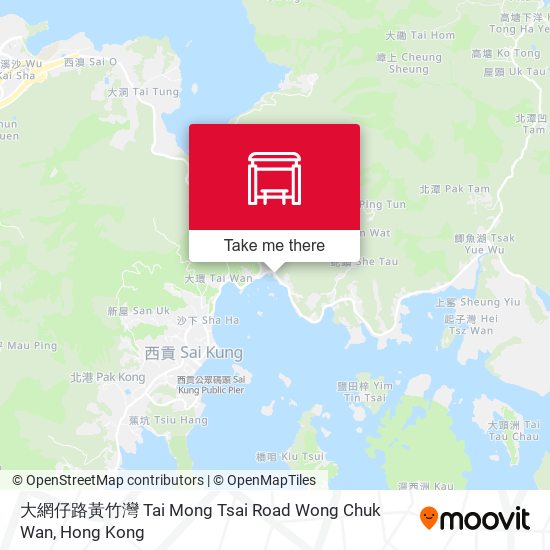 大網仔路黃竹灣 Tai Mong Tsai Road Wong Chuk Wan map