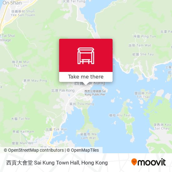 西貢大會堂 Sai Kung Town Hall map