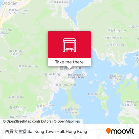 西貢大會堂 Sai Kung Town Hall map