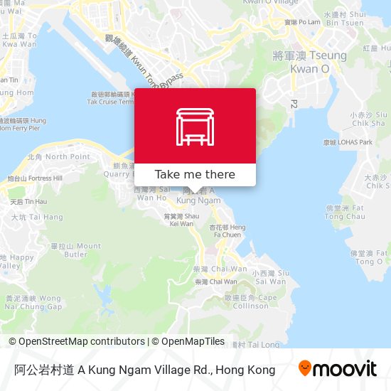 阿公岩村道 A Kung Ngam Village Rd. map