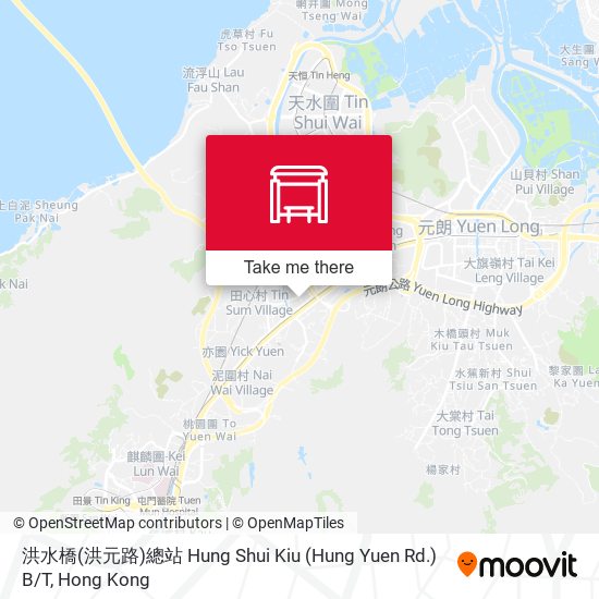 洪水橋(洪元路)總站 Hung Shui Kiu (Hung Yuen Rd.) B / T map